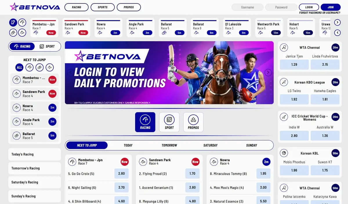 BetNova screenshot