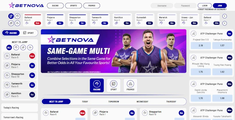 BetNova screenshot